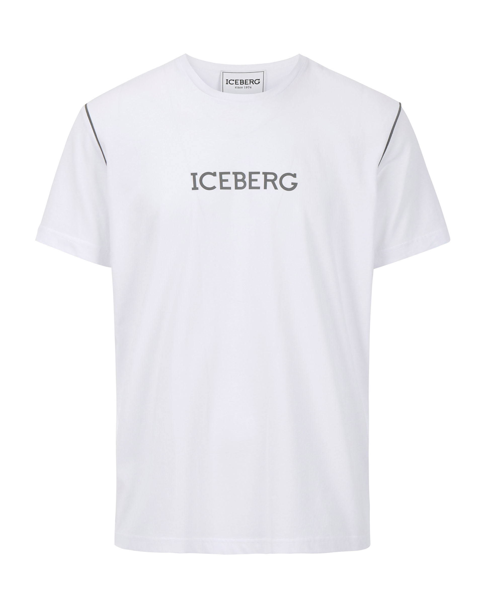 White Iceberg T-shirt with gray logo
