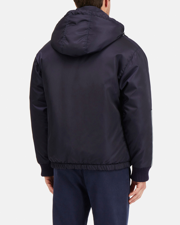 Black and gray Iceberg padded jacket with hood - Iceberg - Official Website