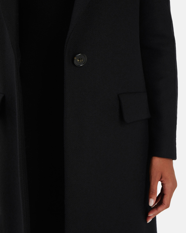 black single breasted formal coat