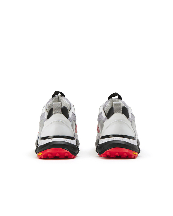 Sneaker da uomo bianche e grigie con dettagli rossi - Iceberg - Official Website