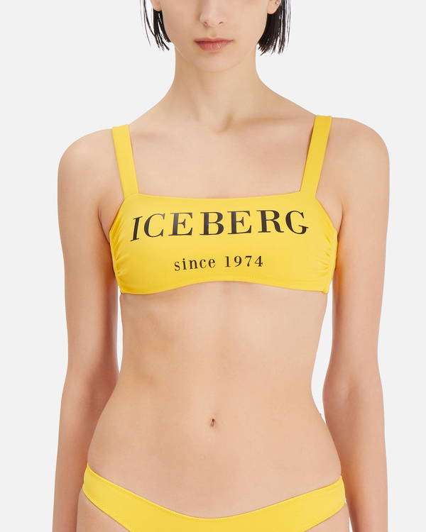 Reggiseno bikini giallo con scritta Iceberg - Iceberg - Official Website