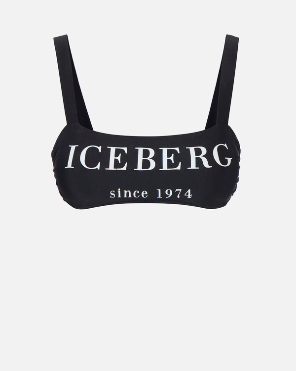 Reggiseno bikini nero con scritta Iceberg - Iceberg - Official Website