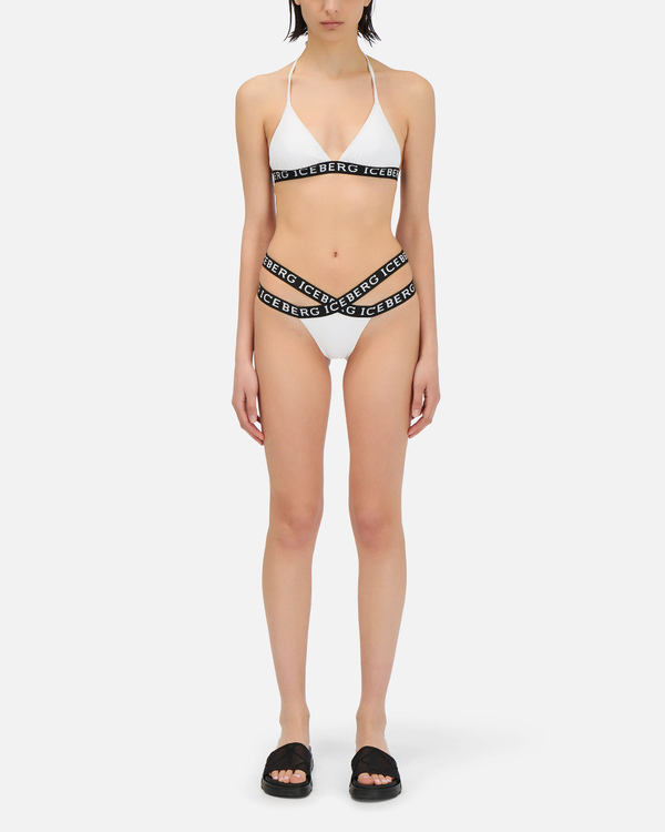 Reggiseno bikini a trapezio bianco con fascia Iceberg - Iceberg - Official Website