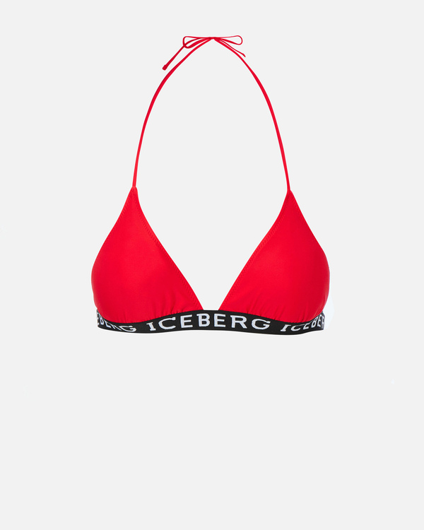 Red Iceberg halter neck bikini top - Iceberg - Official Website