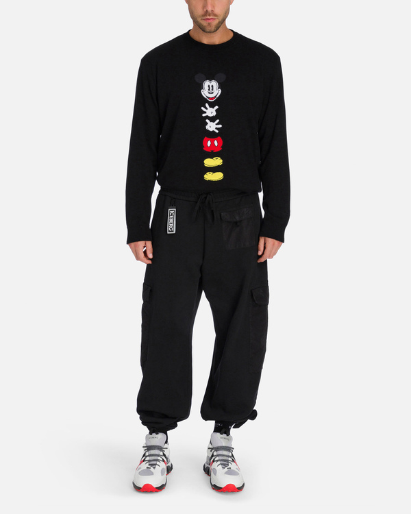Black Iceberg sweater with deconstructed Mickey Mouse - Iceberg - Official Website