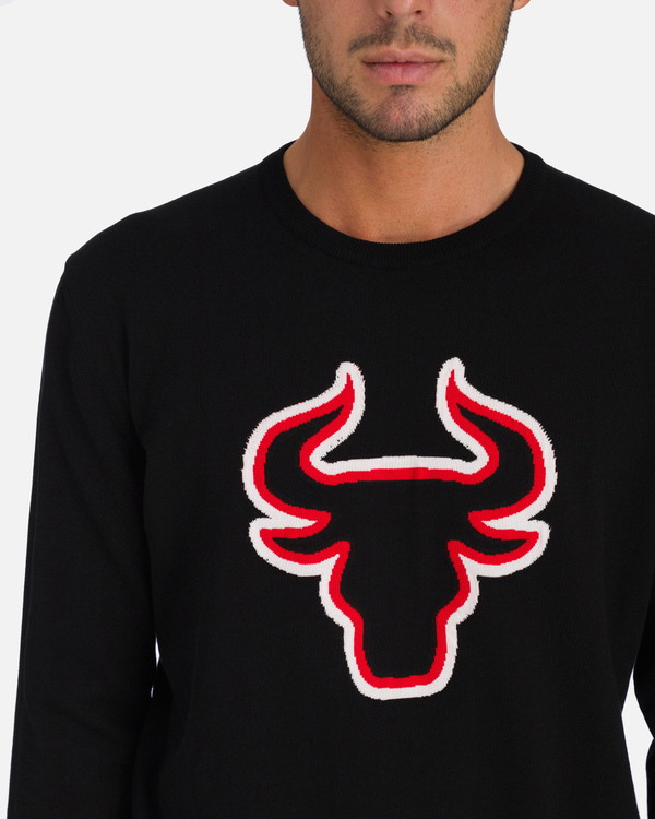 Black Iceberg bull's head sweater - Iceberg - Official Website