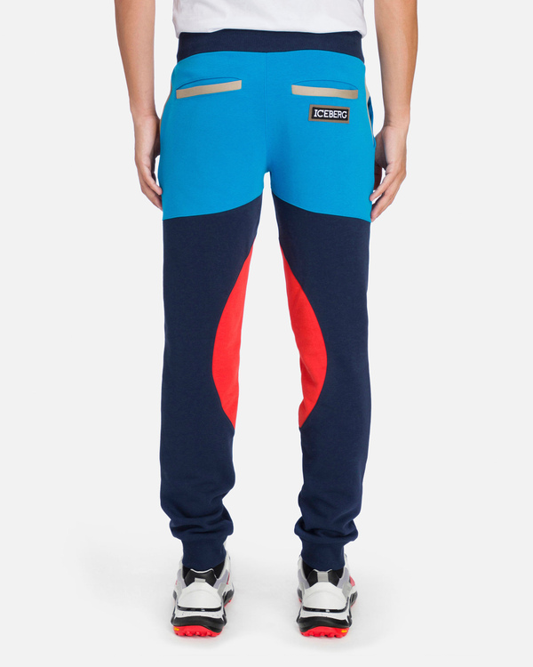Pantaloni sportivi da uomo  multicolor con logo Iceberg - Iceberg - Official Website