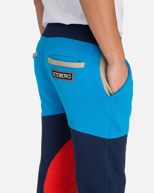 Pantaloni sportivi da uomo  multicolor con logo Iceberg - Iceberg - Official Website