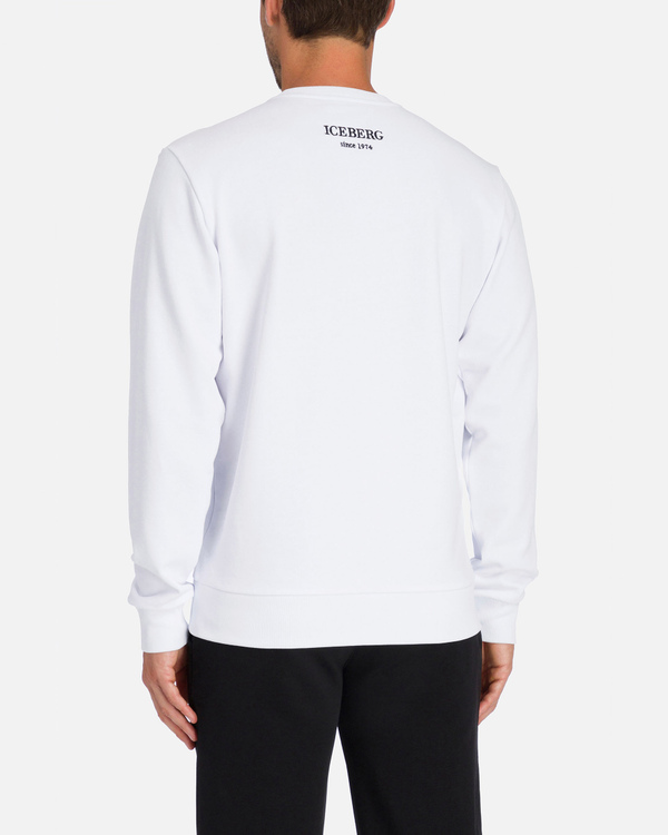 White Iceberg sweatshirt with gray Mickey Mouse - Iceberg - Official Website