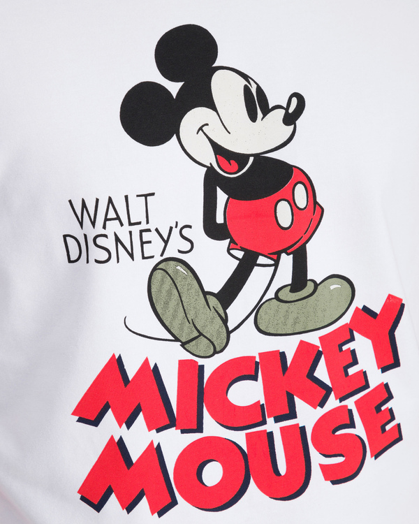 White Iceberg T-shirt with vintage Mickey Mouse graphic - Iceberg - Official Website