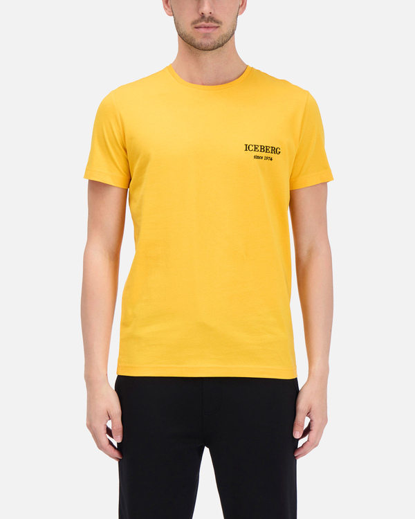 Yellow Iceberg T-shirt with Mickey Mouse expressions on back - Iceberg - Official Website