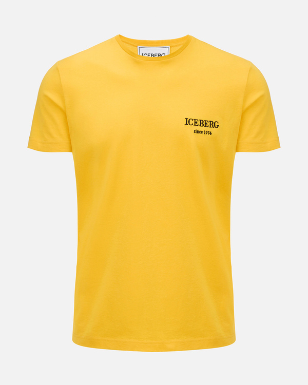Yellow Iceberg T-shirt with Mickey Mouse expressions on back - Iceberg - Official Website