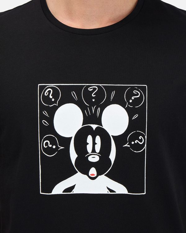 Black Iceberg T-shirt with surprised vintage Mickey Mouse - Iceberg - Official Website