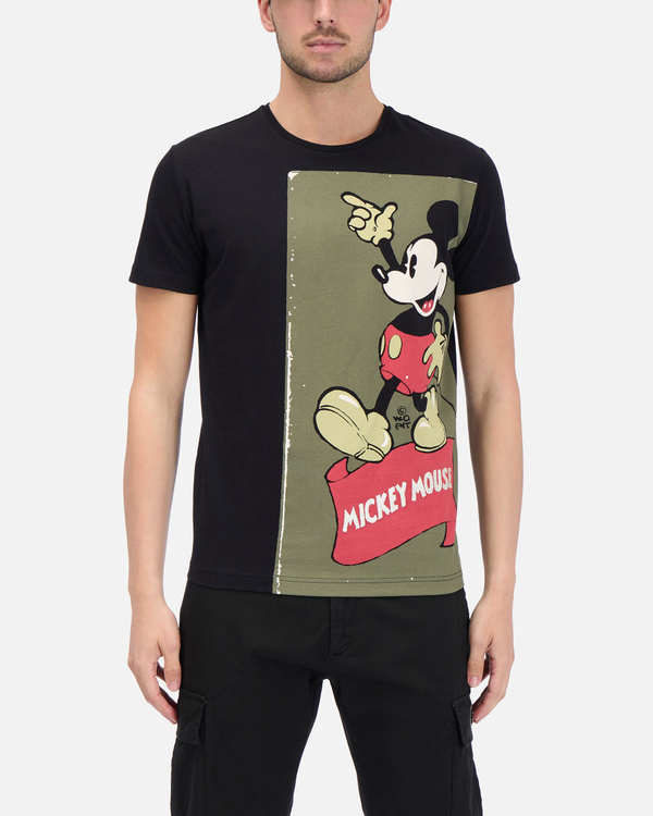  Black Iceberg T-shirt with Mickey Mouse - Iceberg - Official Website