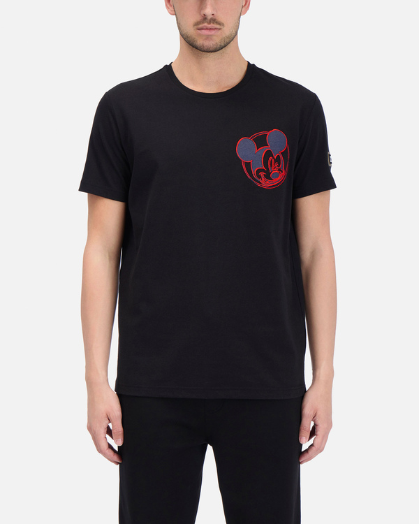 Black Iceberg T-shirt with Mickey Mouse - Iceberg - Official Website