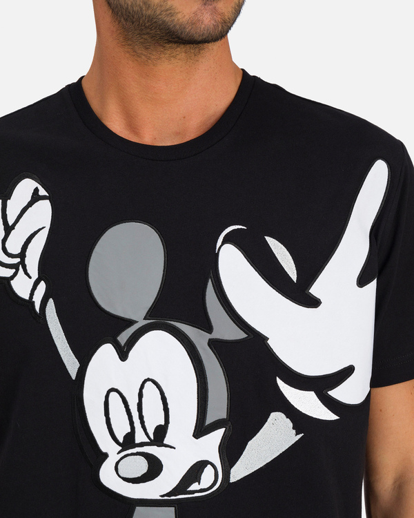 Black Iceberg T-shirt with Mickey Mouse graphic - Iceberg - Official Website