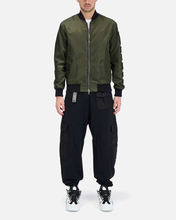 Green Iceberg bomber jacket with deconstructed Mickey Mouse - Iceberg - Official Website