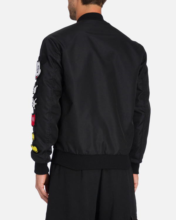 Black Iceberg bomber jacket with deconstructed Mickey Mouse - Iceberg - Official Website