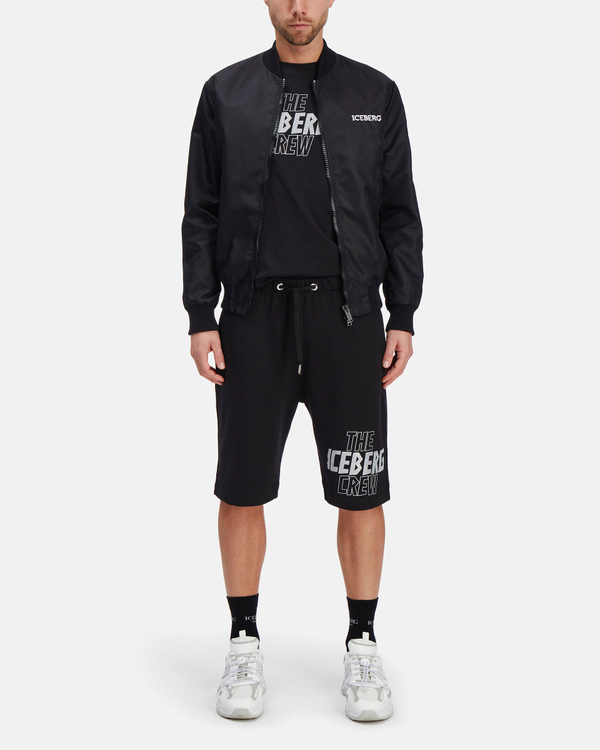 Black Iceberg bomber jacket - Iceberg - Official Website