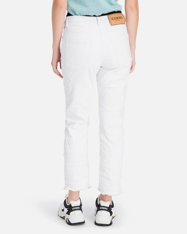 Pantaloni bianchi da donna in collaborazione con Walt Disney - Iceberg - Official Website