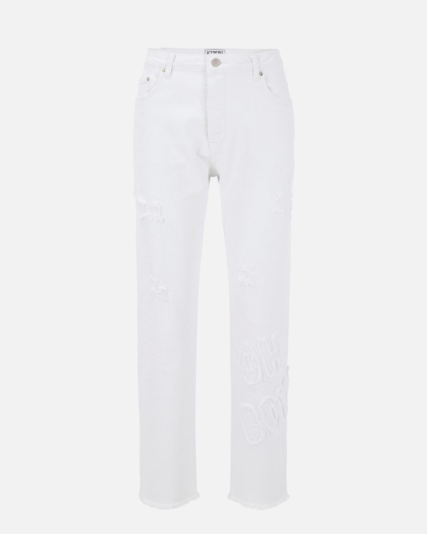 Pantaloni bianchi da donna in collaborazione con Walt Disney - Iceberg - Official Website