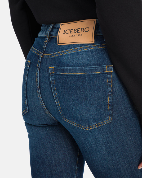Iceberg skinny fit mid-blue denim jeans - Iceberg - Official Website