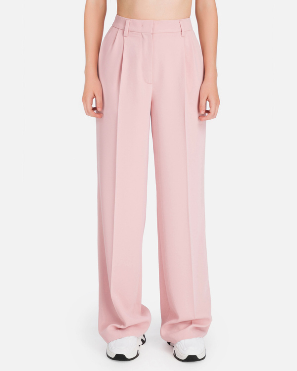 Pantaloni rosa da donna con taglio ampio - Iceberg - Official Website