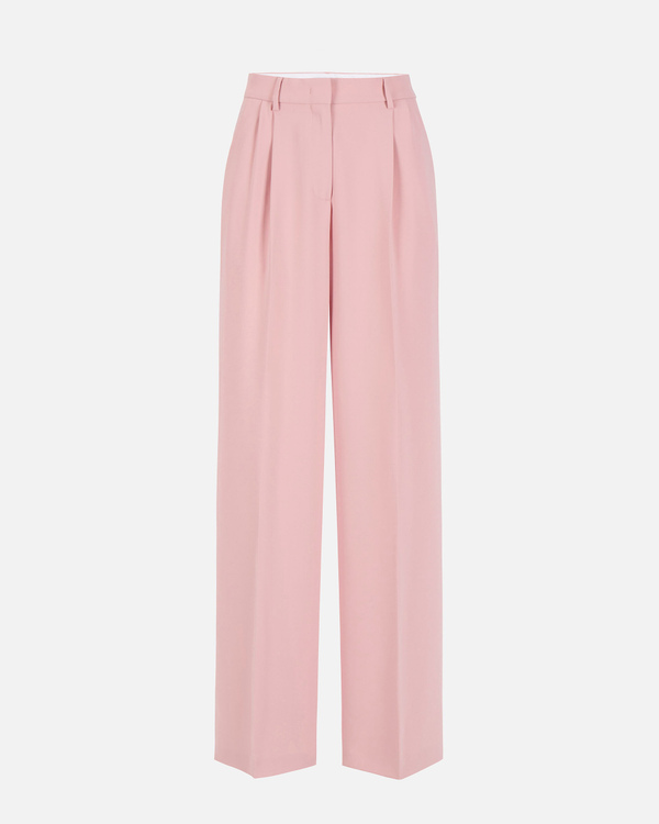Pantaloni rosa da donna con taglio ampio - Iceberg - Official Website