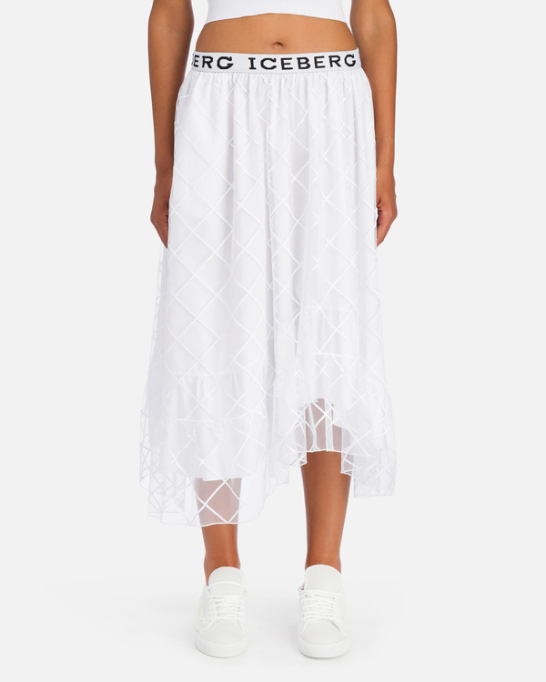 ruffle overlay skirt