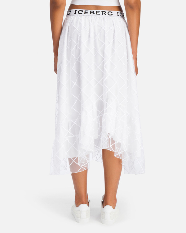 ruffle overlay skirt