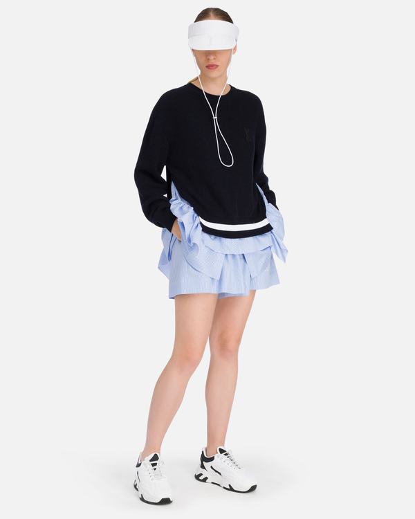 Iceberg blue striped cotton casual shorts - Iceberg - Official Website