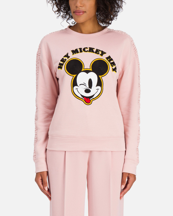 Pink Iceberg sweatshirt with Mickey Mouse face - Iceberg - Official Website
