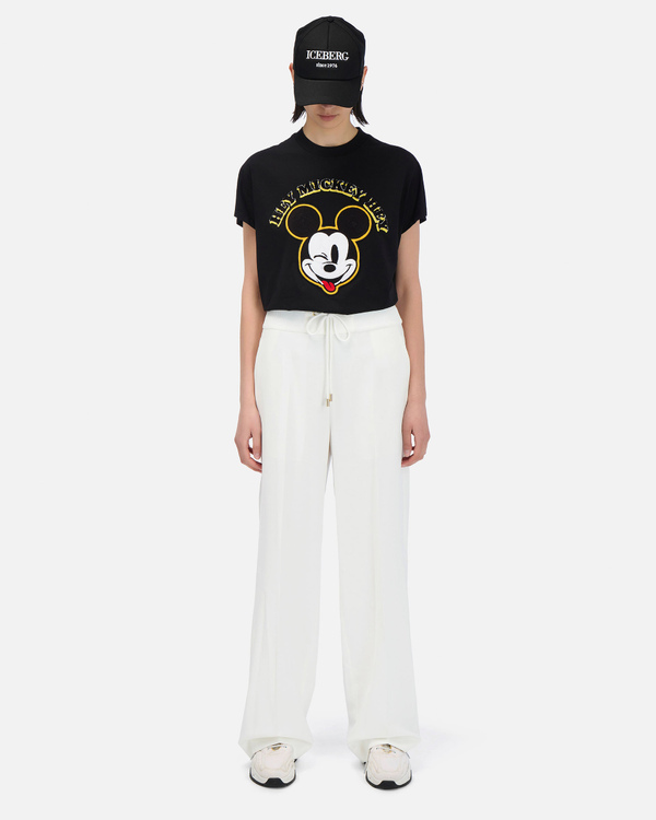 Black Iceberg T-shirt with Mickey Mouse face - Iceberg - Official Website