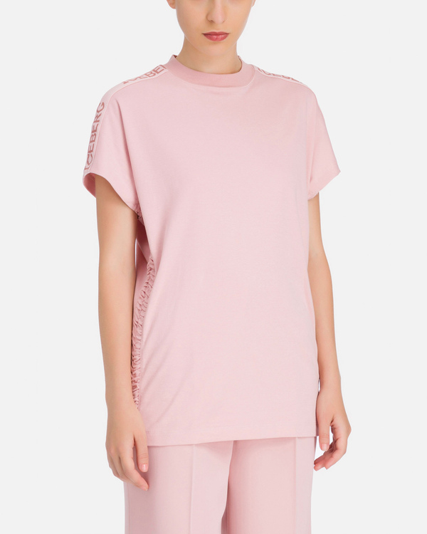 Pink Iceberg T-shirt with ruffle detail on side - Iceberg - Official Website
