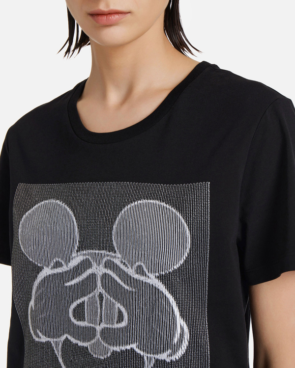 Black Iceberg T-shirt with embroidered Mickey Mouse graphic - Iceberg - Official Website