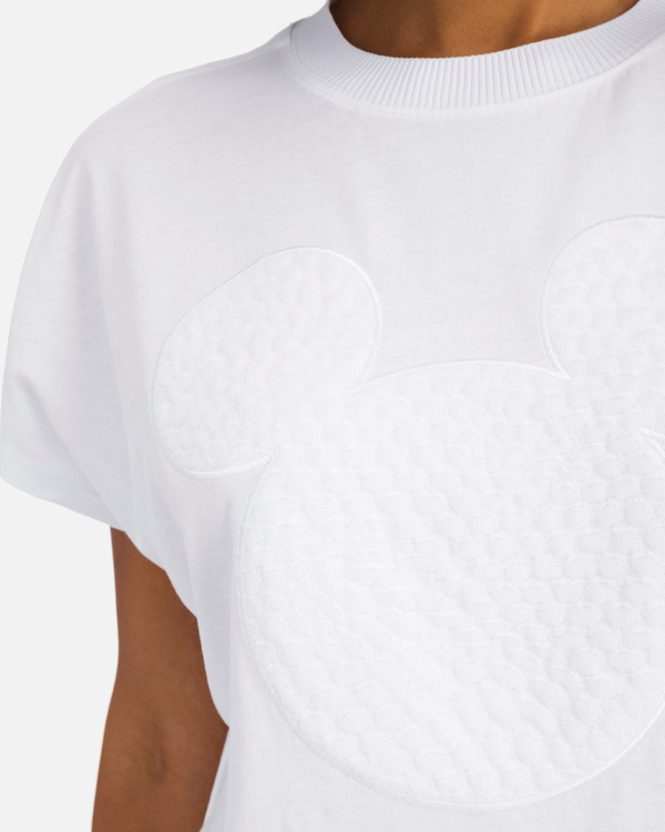 White Iceberg T-shirt with Mickey Mouse graphic - Iceberg - Official Website