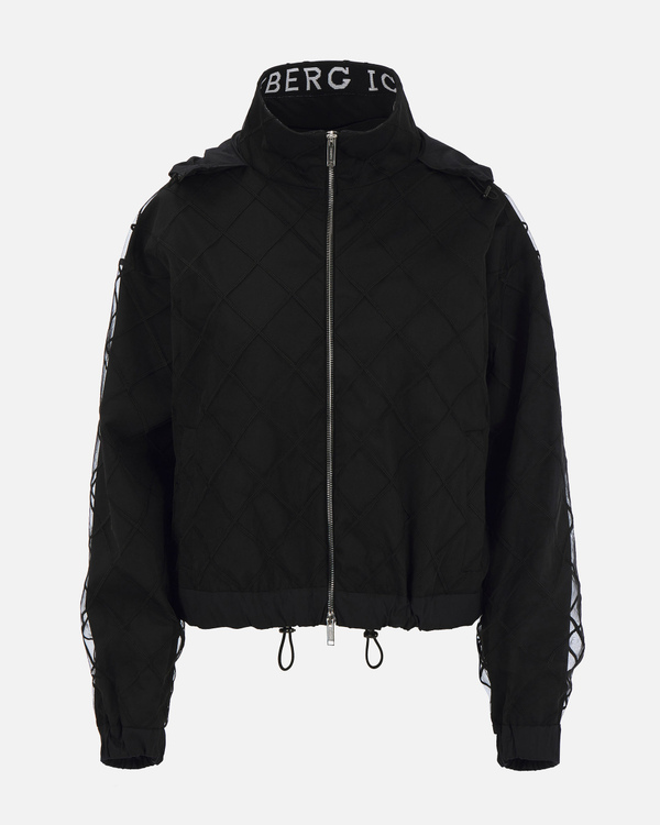 Black Iceberg sport jacket with mesh overlay - Iceberg - Official Website