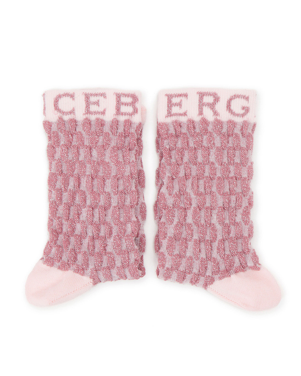 Baby pink textured-effect Iceberg ankle socks - Iceberg - Official Website