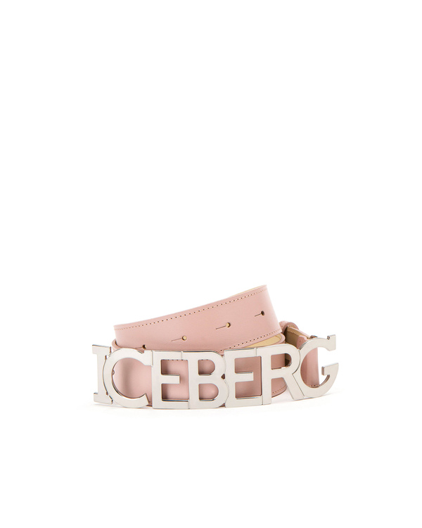 Baby pink leather Iceberg belt - Iceberg - Official Website