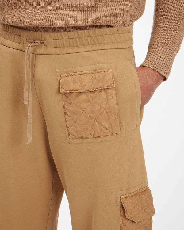 Men's camel oversize sweat pants with embossed logo - Iceberg - Official Website
