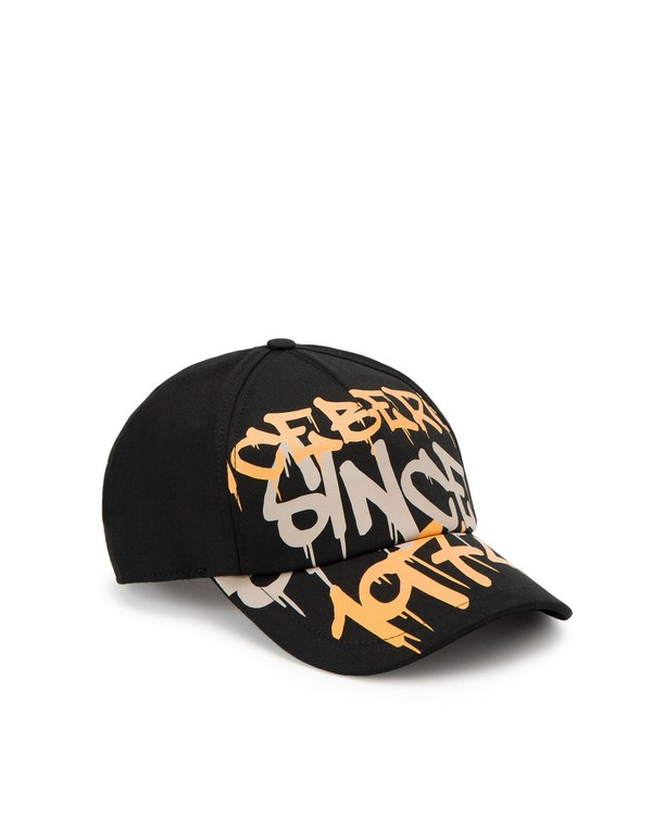 Black Iceberg baseball cap with graffiti logo - Iceberg - Official Website