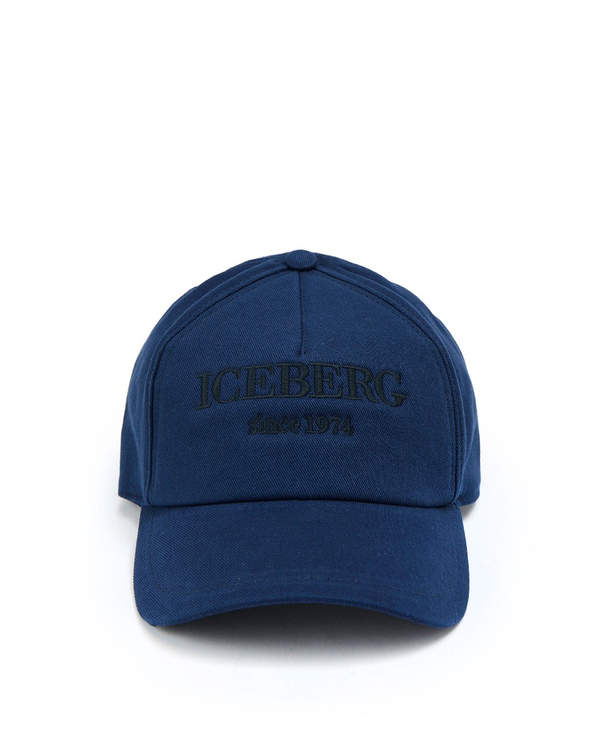 Blue Iceberg baseball cap with white logo - Iceberg - Official Website