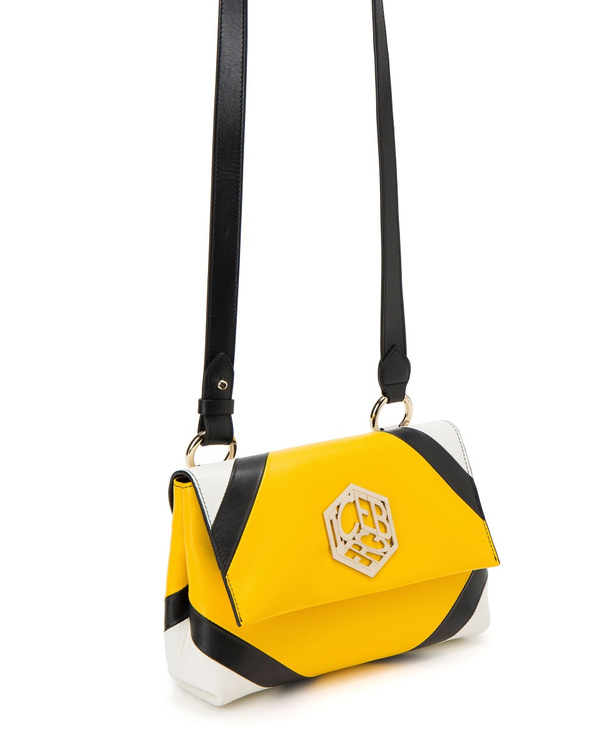 Small square yellow multicolor geometric leather Iceberg bag - Iceberg - Official Website