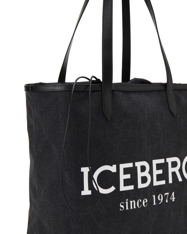 Large black Iceberg shopping tote - Iceberg - Official Website