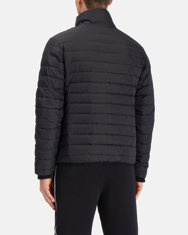Men's black down jacket with front technical zipper - Iceberg - Official Website