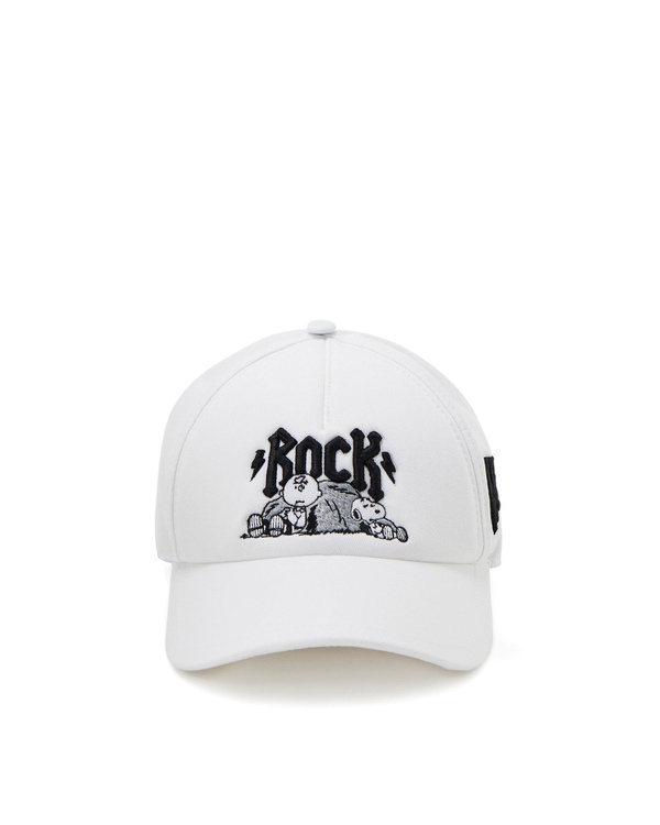Men's white adjustable baseball cap with contrasting logo - Iceberg - Official Website