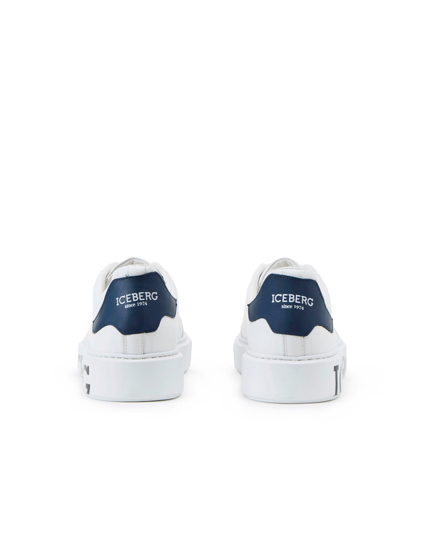 Men's Extralight Logo White Sneakers - Iceberg - Official Website