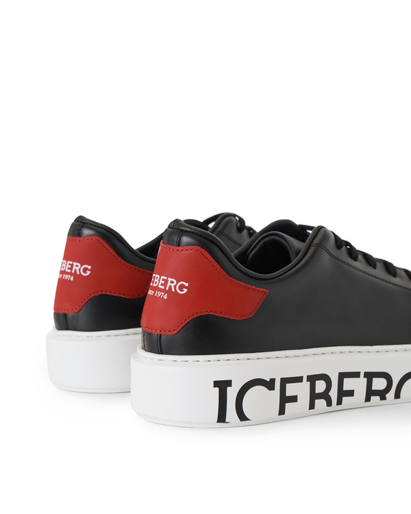 Sneaker Extralight logo nere uomo - Iceberg - Official Website