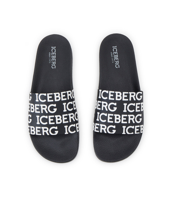 Men's Iceberg Black Pool Slides - Iceberg - Official Website