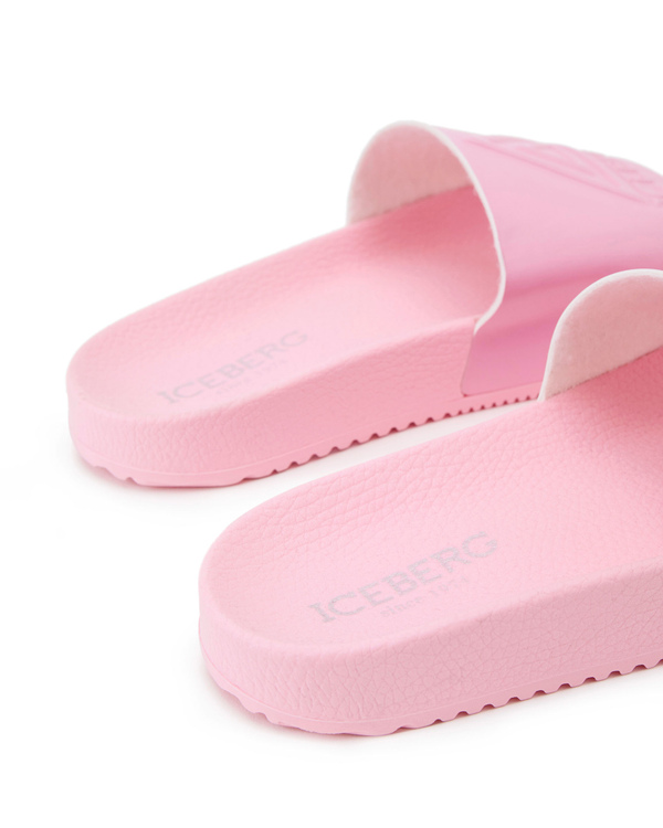Women's Triangle Pink Pool Slides - Iceberg - Official Website